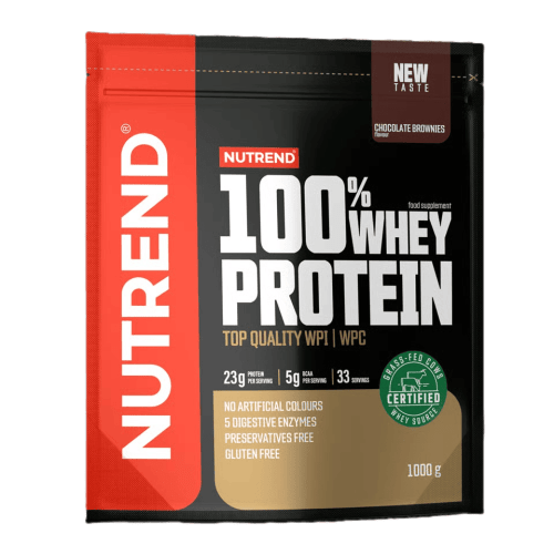 100% Whey Protein 1000g - Proteína premium para crescimento muscular