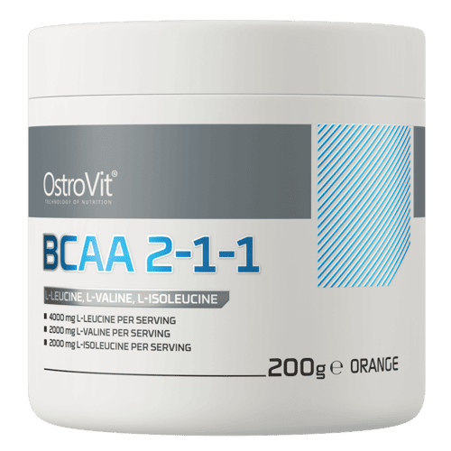 BCAA-2-1-1-200g-Laranja BCAA 2-1-1 - Recuperação Muscular, Energia e Desempenho